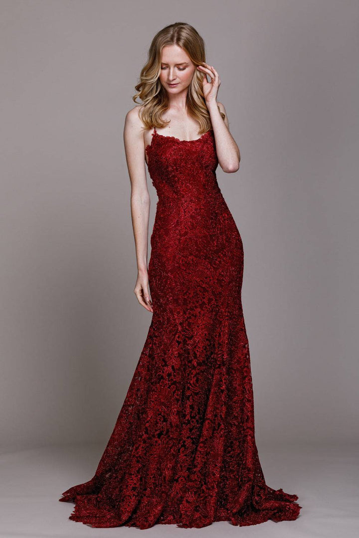 Embroidered Lace Mermaid Long Prom & Evening Dress ACR015