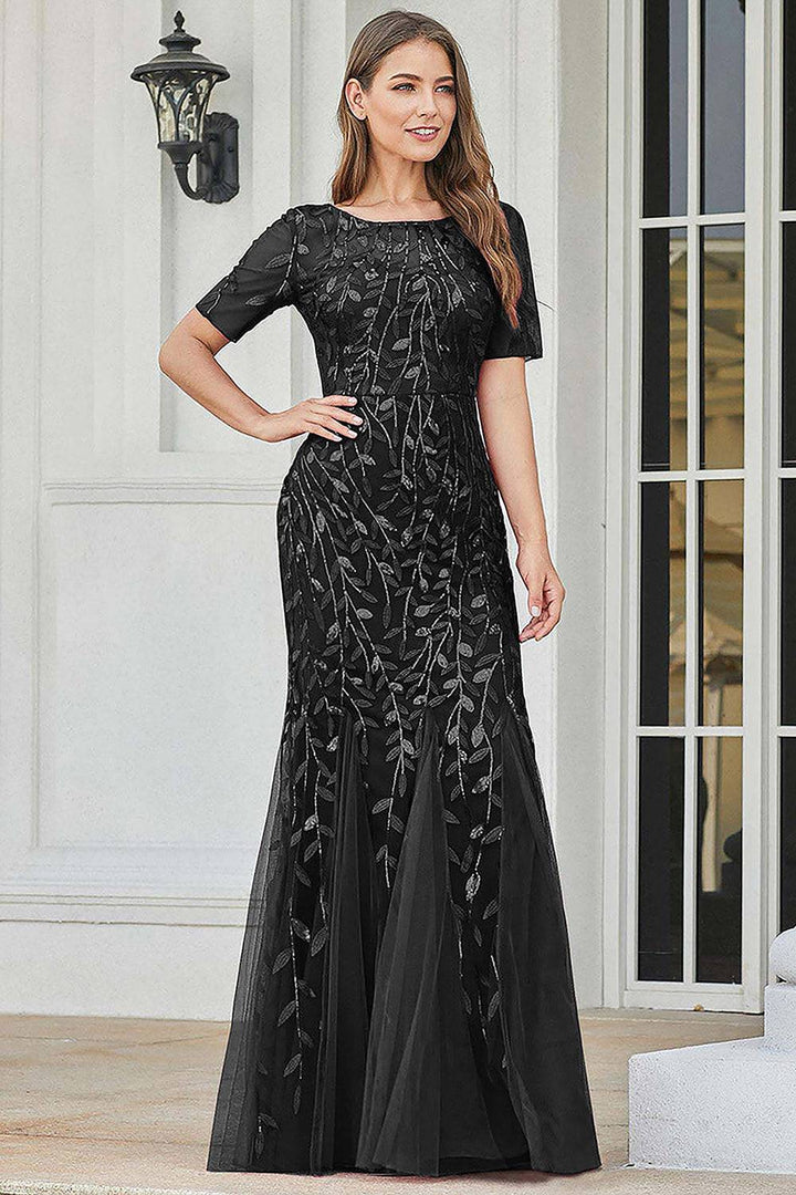 Embroidered Lace Mermaid Long Prom & Mother Of The Bride Dress AC7707