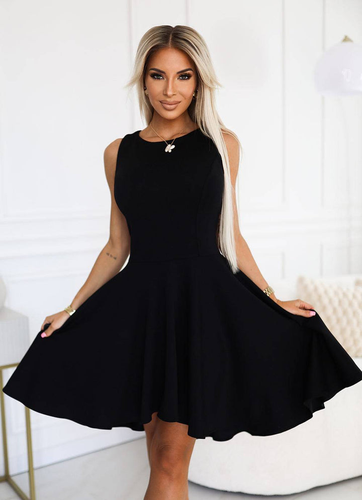 Numoco 575-1 Unique dress with longer back - black