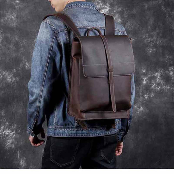 The Gosta Backpack | Handmade Vintage Leather-Shangri-La Fashion