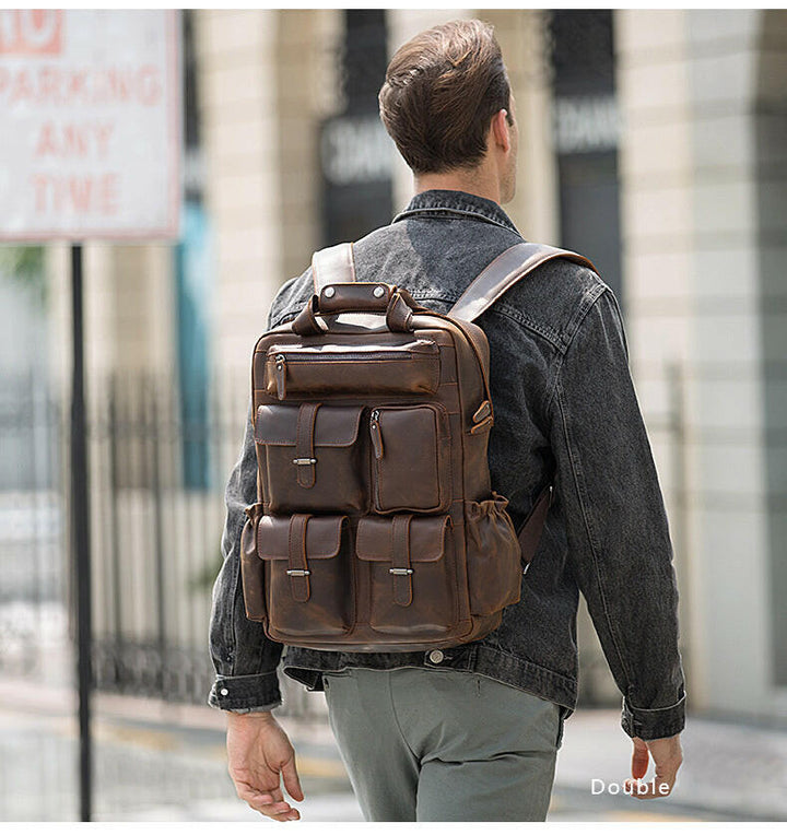 The Shelby Backpack | Handmade Genuine Leather Backpack-8