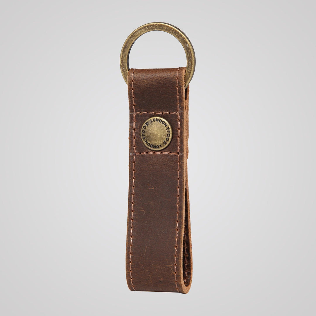 Troop London Practical Loop Keyring - Leather Loop Keyring-0