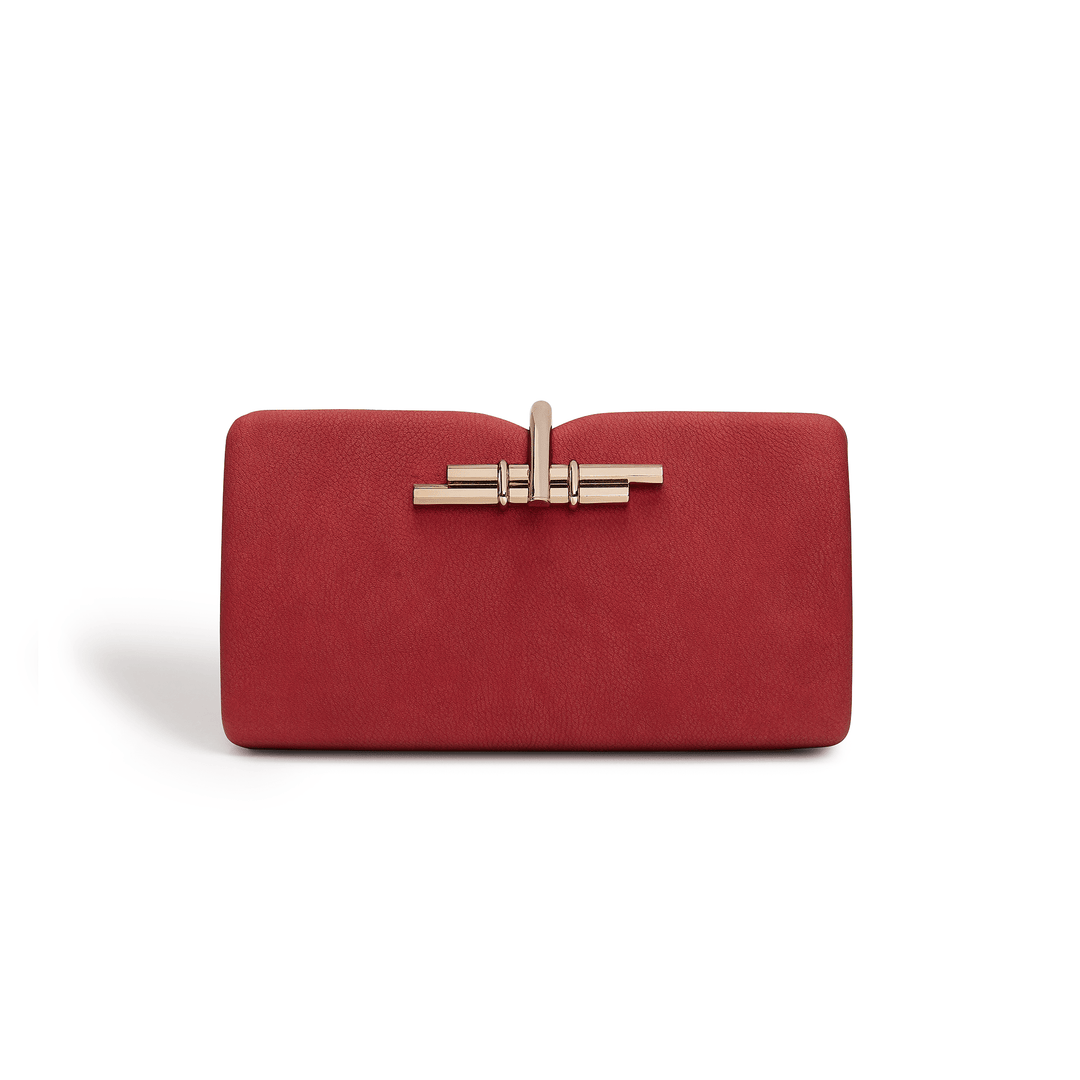 Red - Allegro Vegan Clutch Bag-Shangri-La Fashion