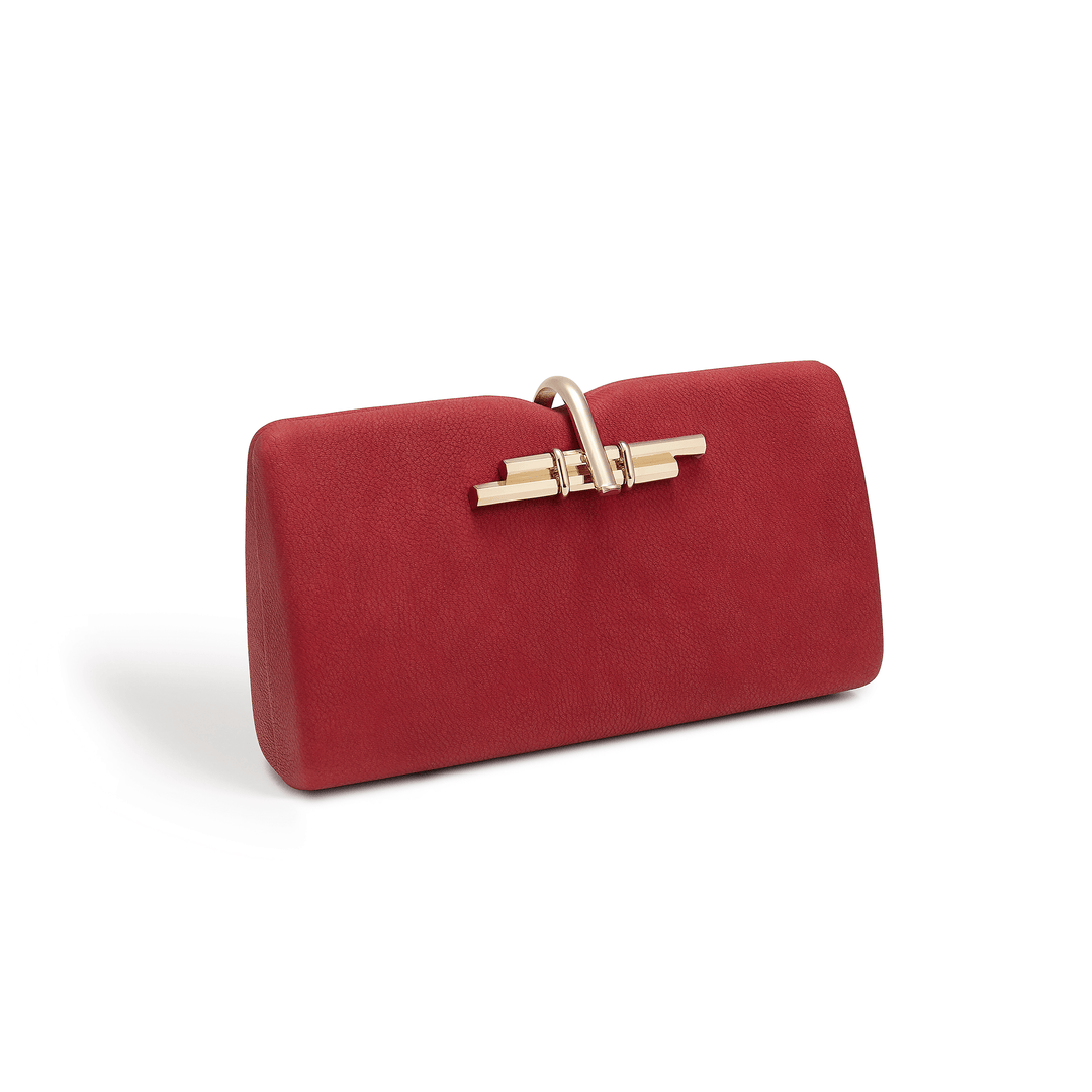 Red - Allegro Vegan Clutch Bag-Shangri-La Fashion