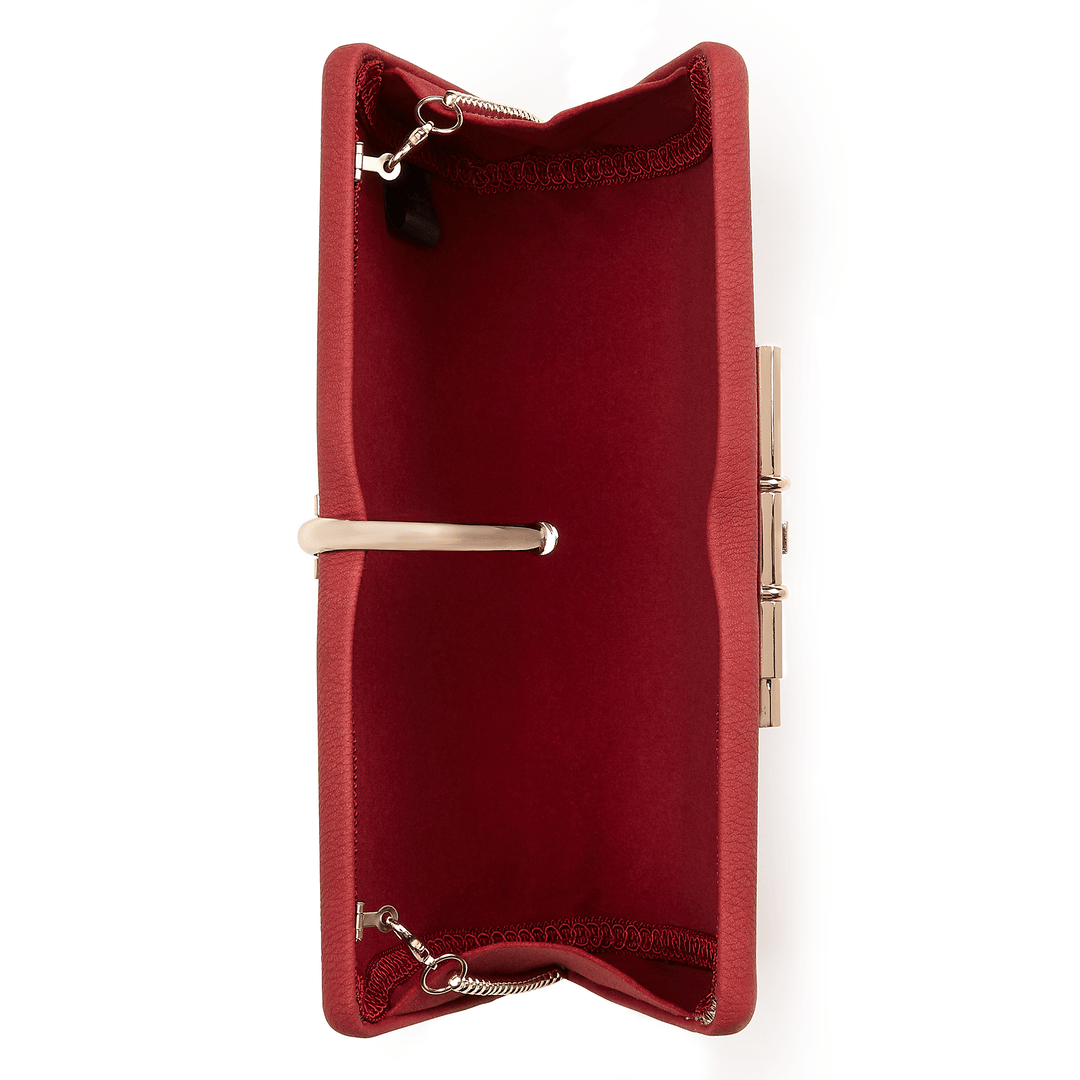 Red - Allegro Vegan Clutch Bag-Shangri-La Fashion