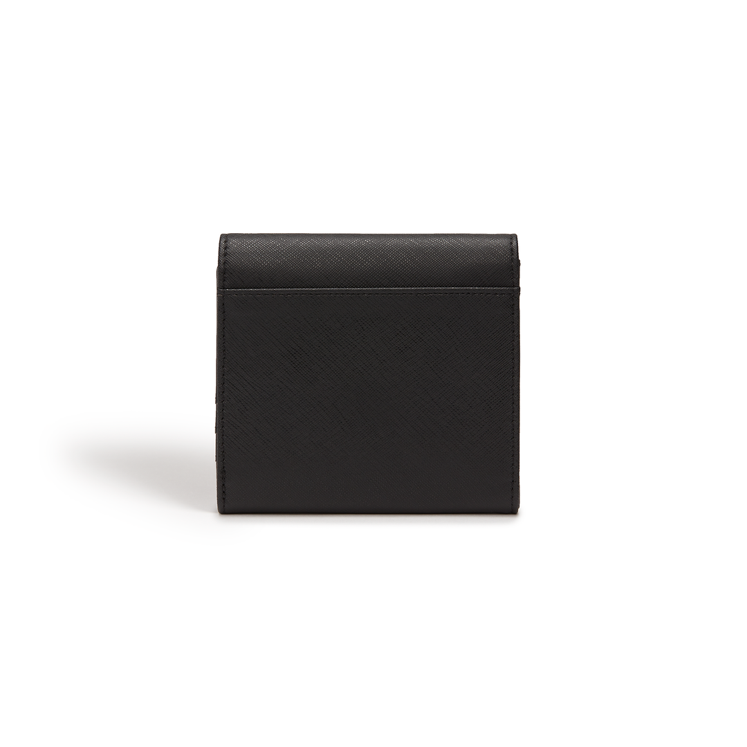 Black - Diana Small Vegan Bifold Wallet-3