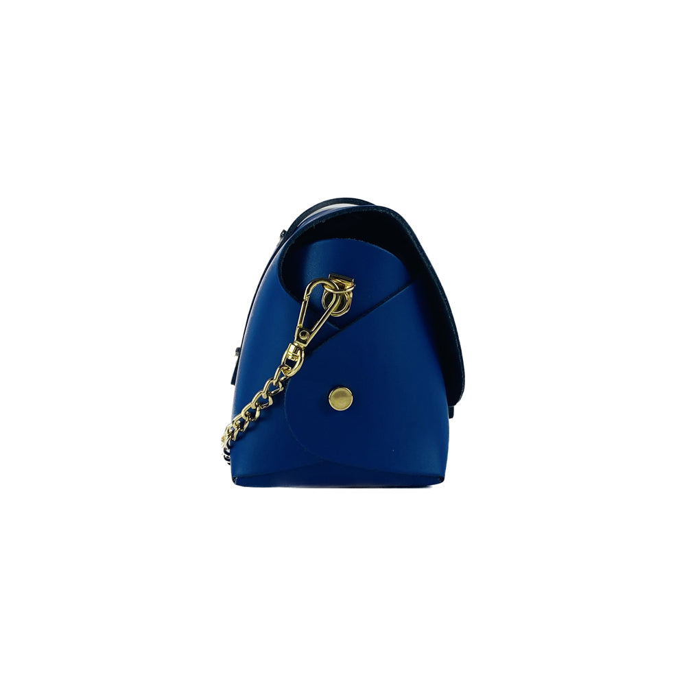 RB1001CH | Small Bag with Chain Shoulder Strap in Genuine Leather -2