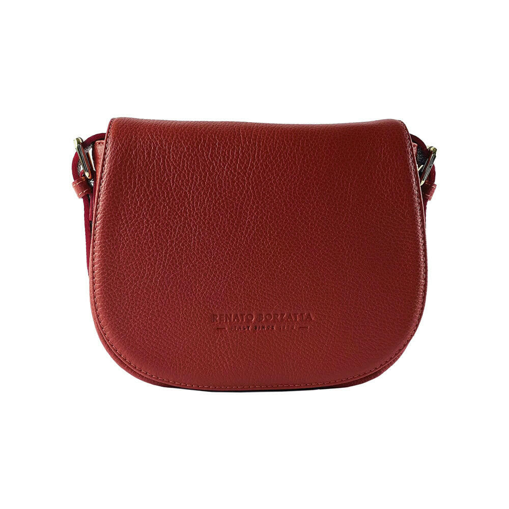 Woman bag in genuine leather with shoulder strap -4