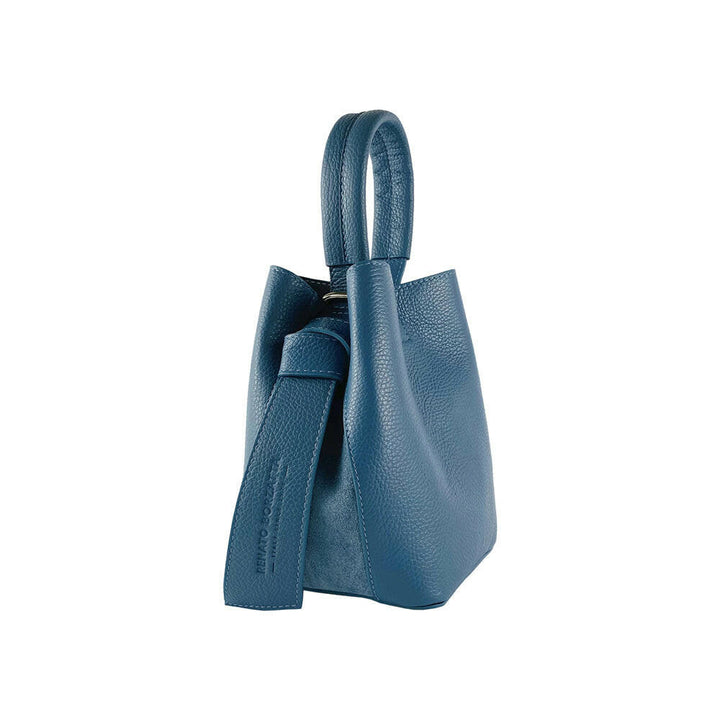 RB1006P | Women's Bucket Bag with Shoulder Bag in Genuine Leather -0