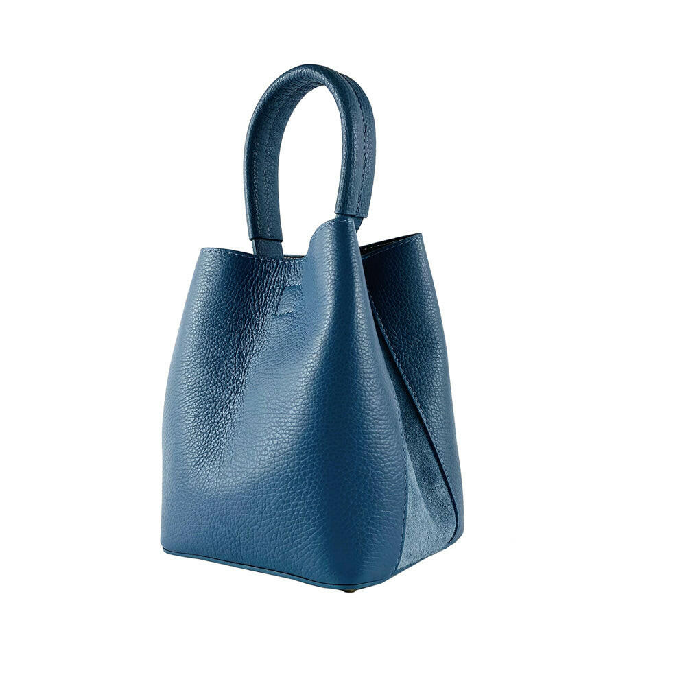 RB1006P | Women's Bucket Bag with Shoulder Bag in Genuine Leather -1