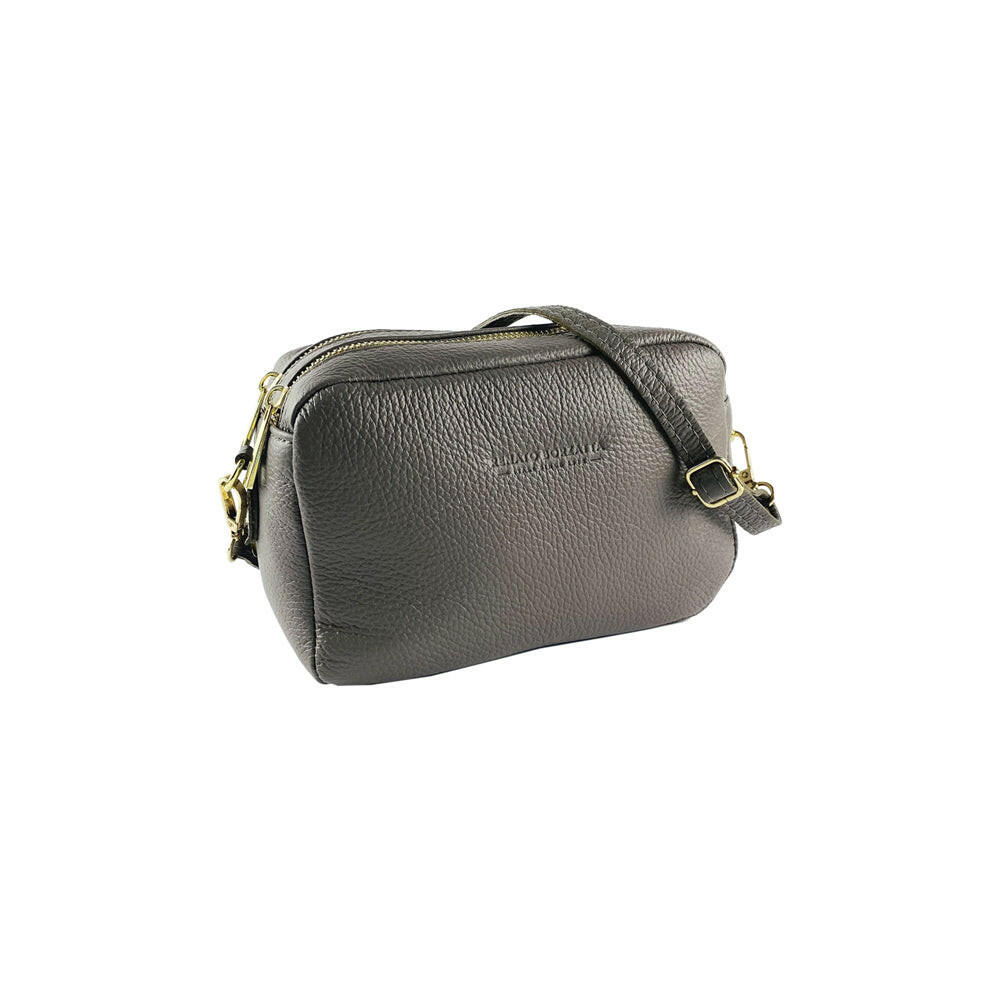 RB1008AQ | Women's shoulder bag with double zip in Genuine Leather-0
