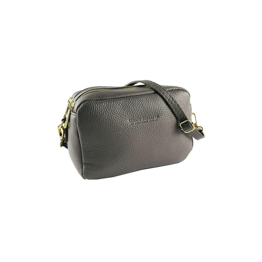 RB1008AQ | Women's shoulder bag with double zip in Genuine Leather-0