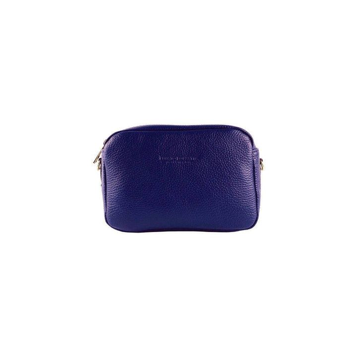 RB1008Y | Women's shoulder bag with double zip in Genuine Leather