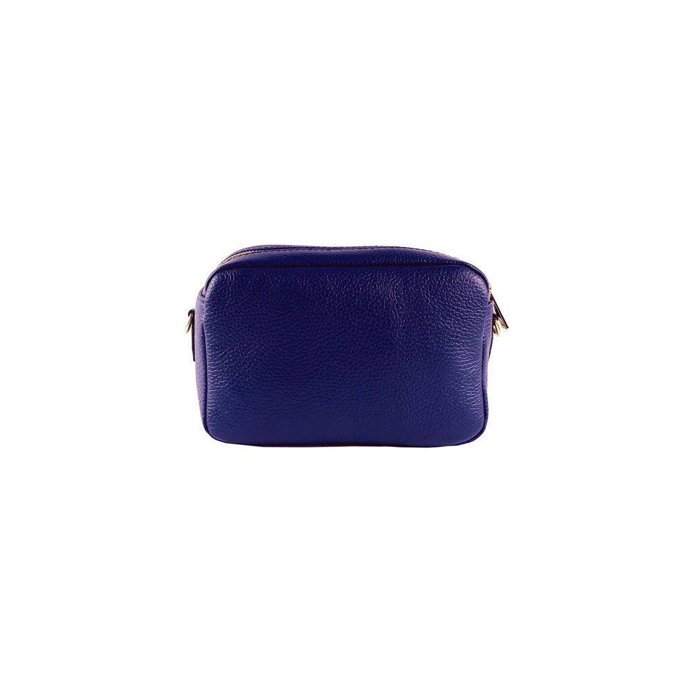 RB1008Y | Women's shoulder bag with double zip in Genuine Leather