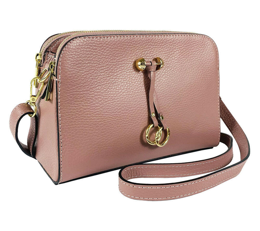 RB1011AZ | Women's Shoulder Bag in Genuine Leather -0