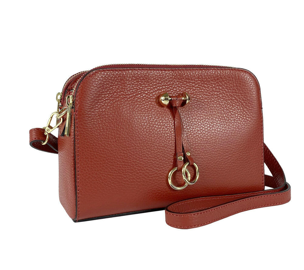 RB1011V | Women's Shoulder Bag in Genuine Leather -0