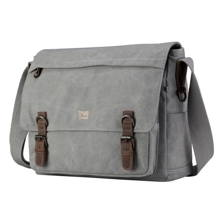 TRP0207 Troop London Classic Canvas Laptop Messenger Bag