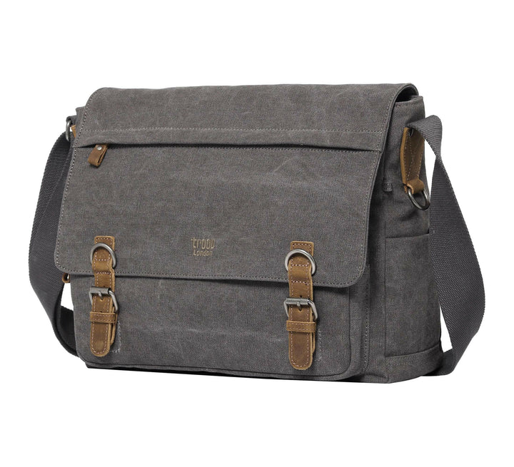 TRP0207 Troop London Classic Canvas Laptop Messenger Bag-5