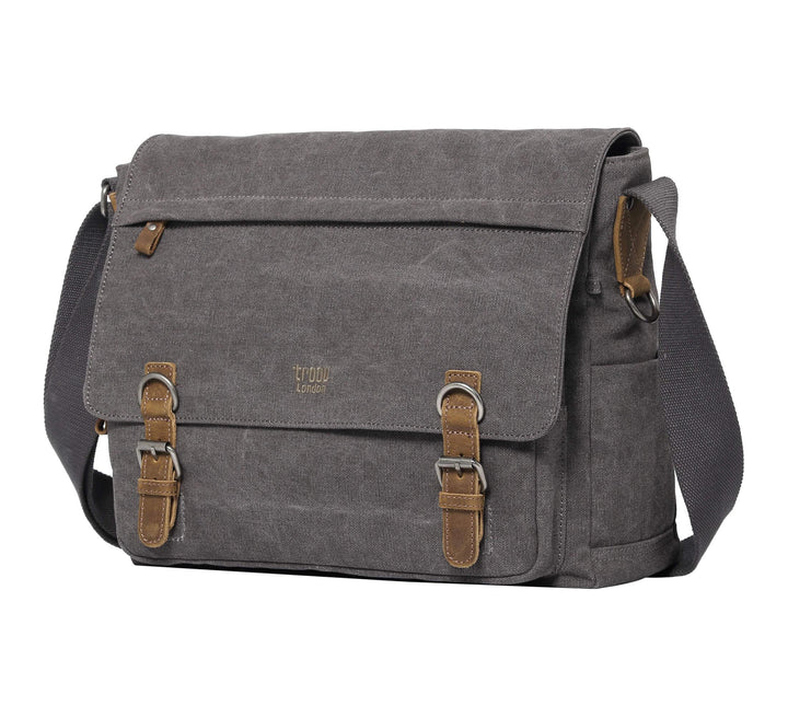 TRP0207 Troop London Classic Canvas Laptop Messenger Bag