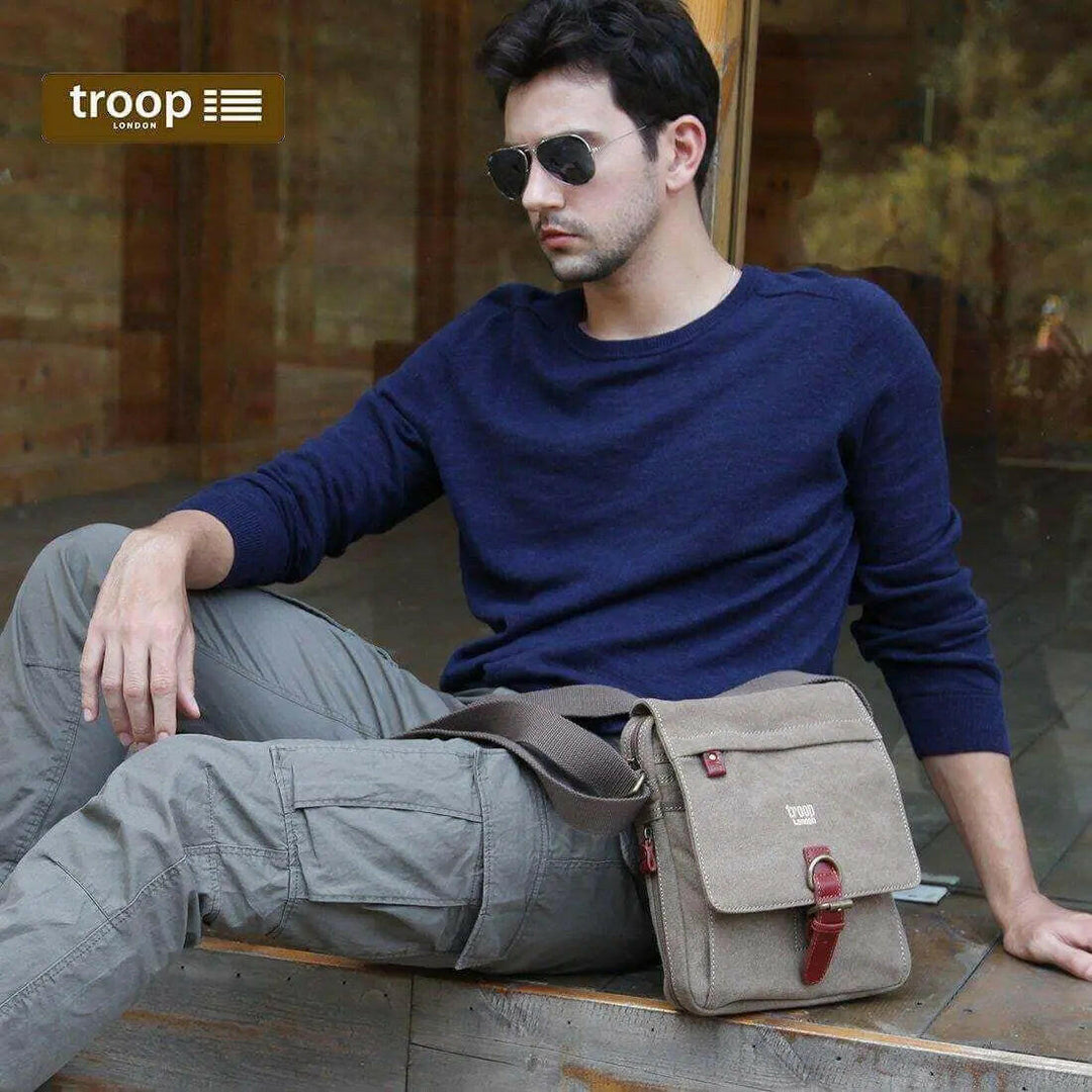 TRP0211 Troop London Classic Canvas Across Body Bag - Shangri-La Fashion