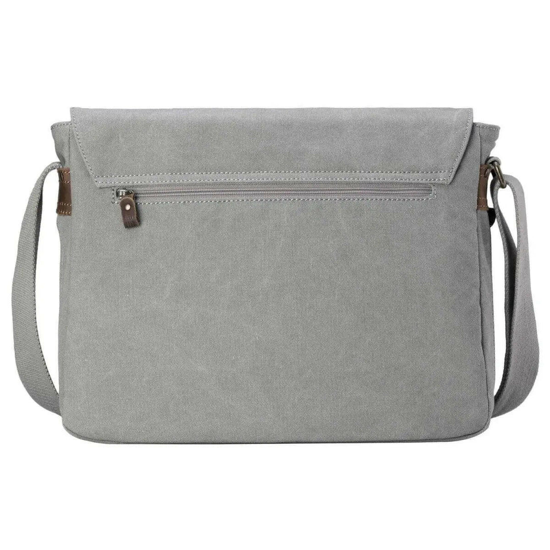 TRP0240 Troop London Classic Canvas Laptop Messenger Bag - 16.5 Diagonally - Shangri-La Fashion