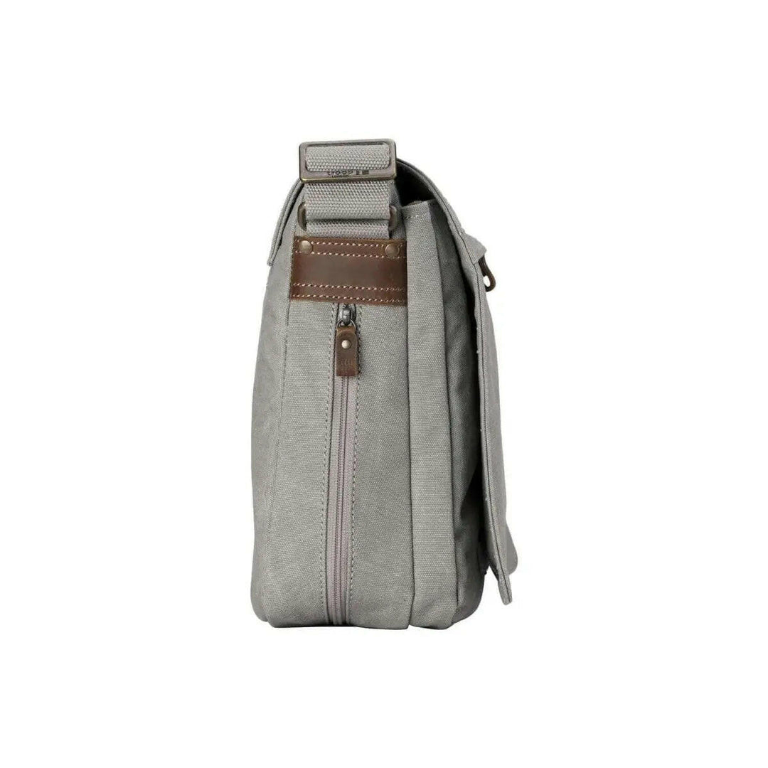 TRP0240 Troop London Classic Canvas Laptop Messenger Bag - 16.5 Diagonally - Shangri-La Fashion