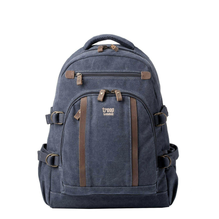 TRP0257 Troop London Classic Canvas Laptop Backpack - Large - Shangri-La Fashion