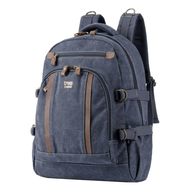 TRP0257 Troop London Classic Canvas Laptop Backpack - Large - Shangri-La Fashion