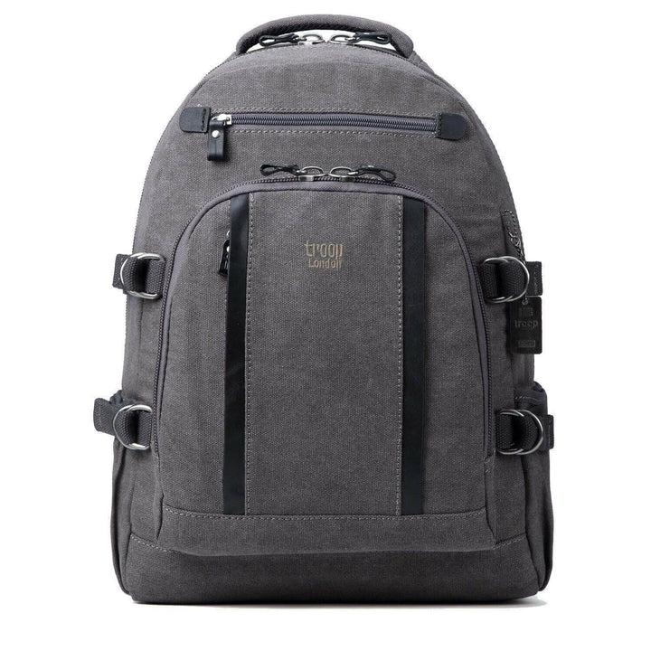 TRP0257 Troop London Classic Canvas Laptop Backpack - Large - Shangri-La Fashion