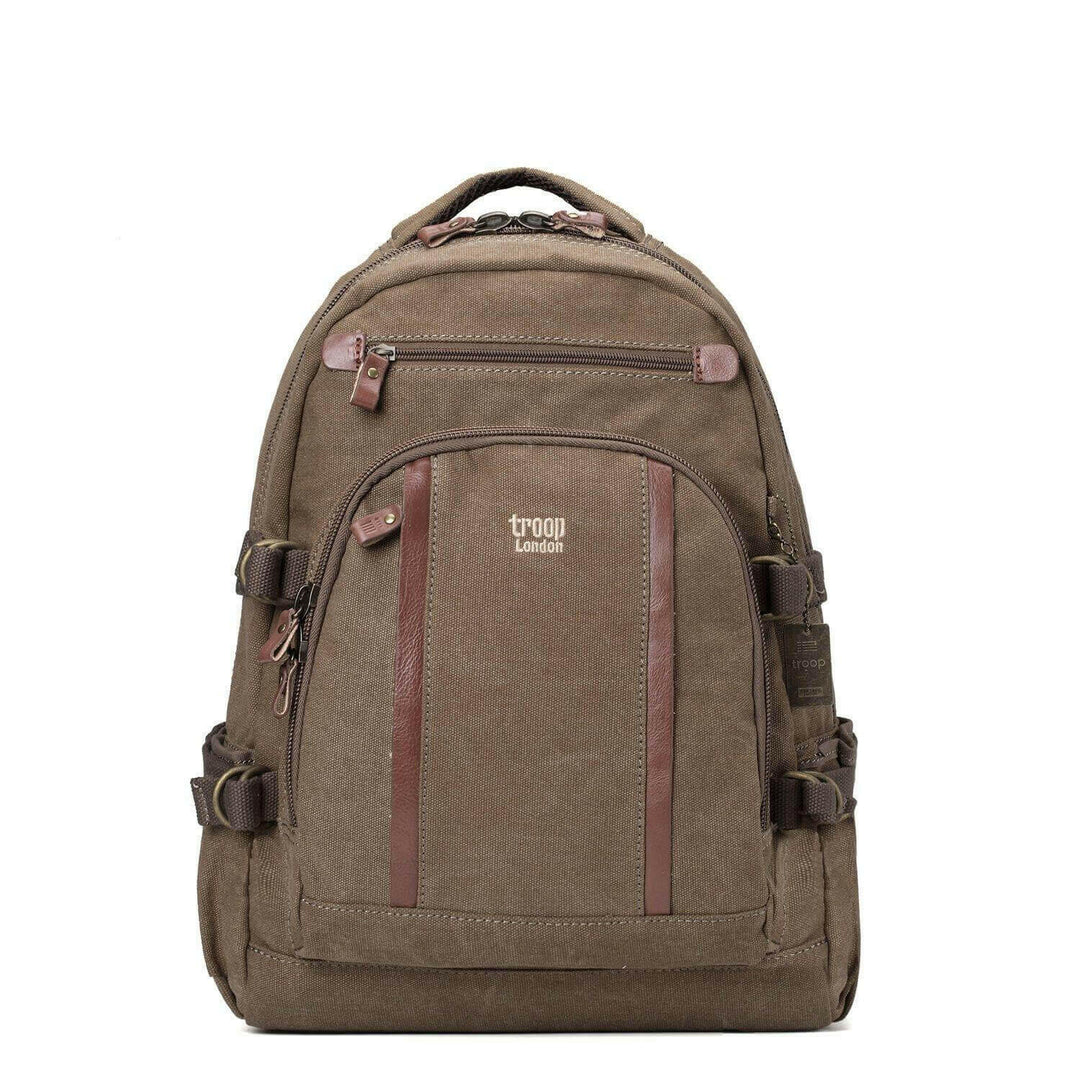 TRP0257 Troop London Classic Canvas Laptop Backpack - Large - Shangri-La Fashion