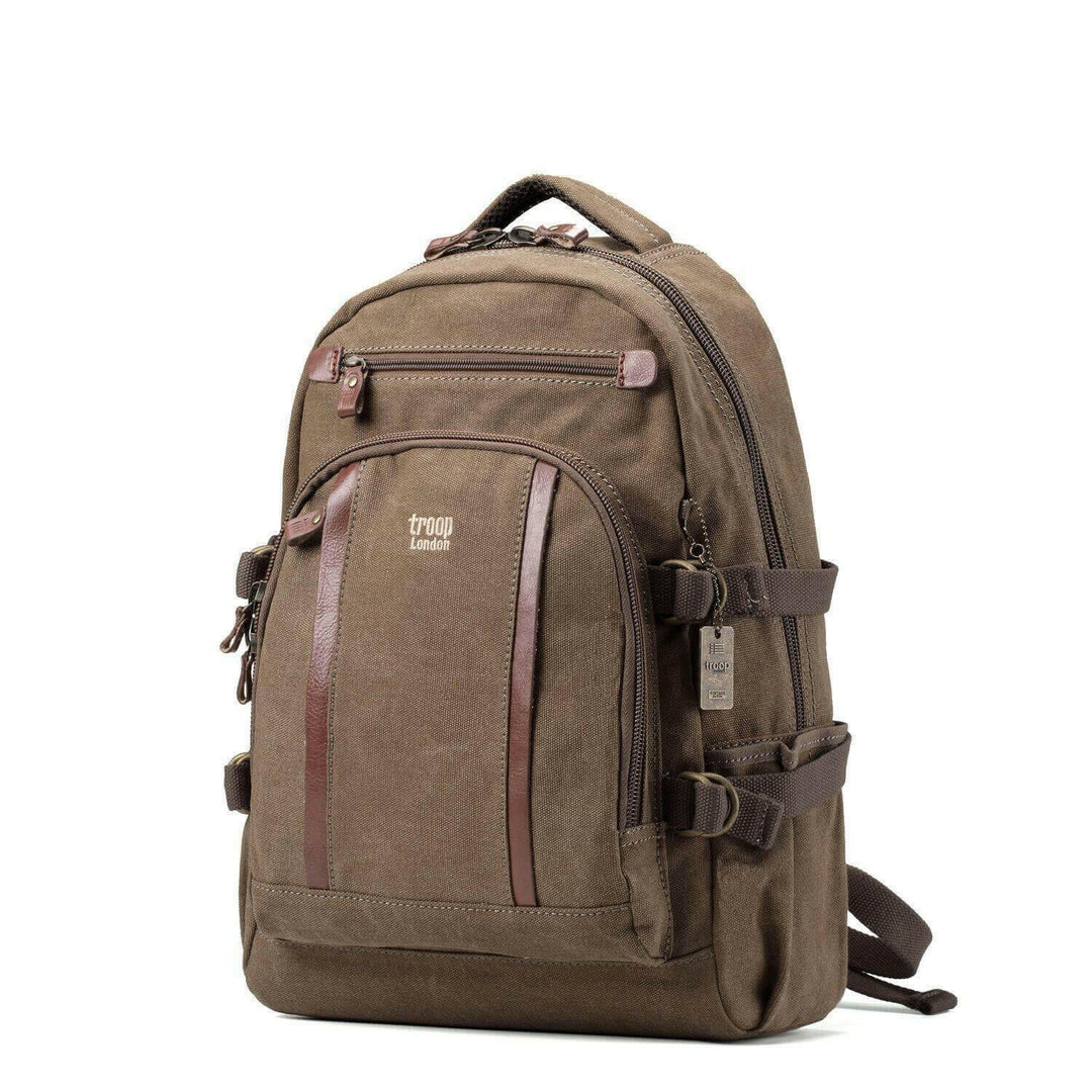 TRP0257 Troop London Classic Canvas Laptop Backpack - Large - Shangri-La Fashion