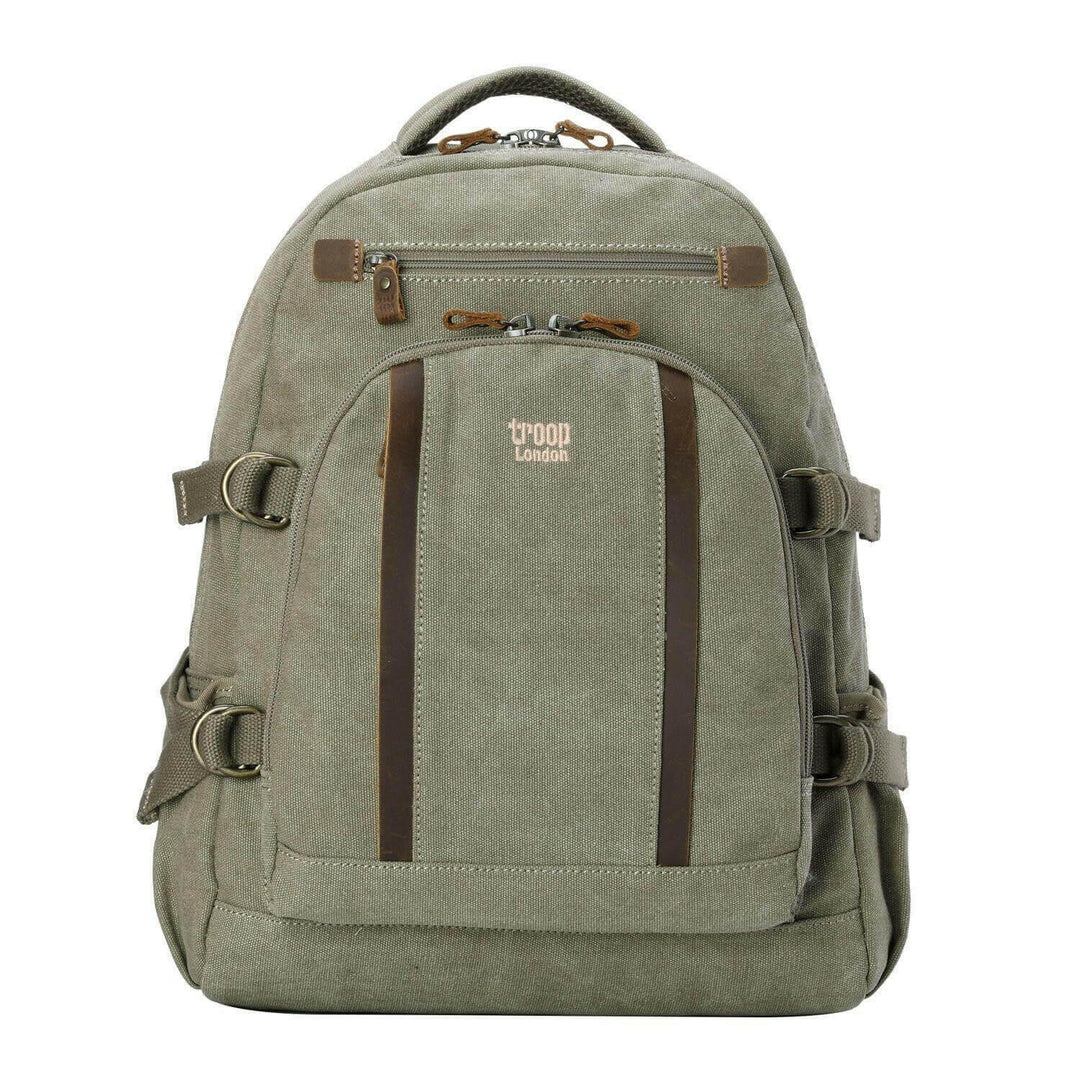 TRP0257 Troop London Classic Canvas Laptop Backpack - Large - Shangri-La Fashion