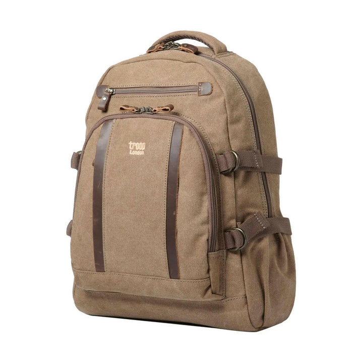 TRP0257 Troop London Classic Canvas Laptop Backpack - Large - Shangri-La Fashion