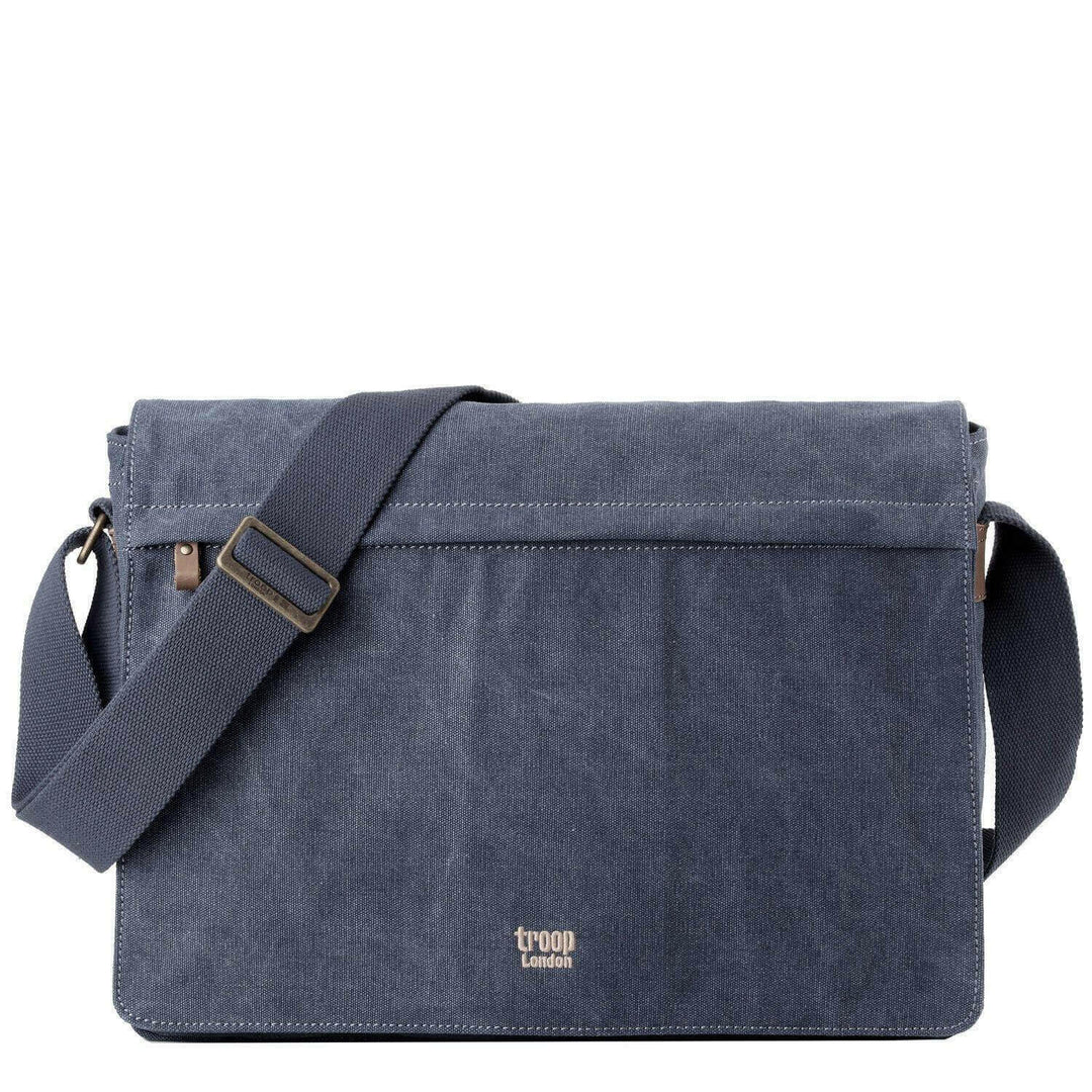 TRP0371 Troop London Classic Canvas Laptop Large Messenger Bag - 18 Diagonally - Shangri-La Fashion