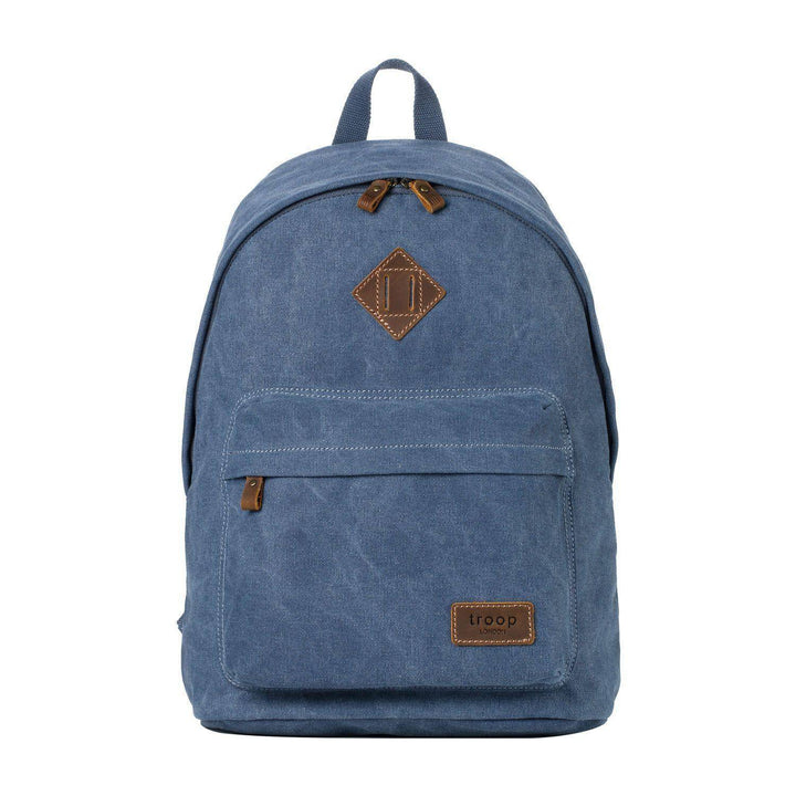 TRP0384 Troop London Heritage Canvas Backpack, Casual Daypack