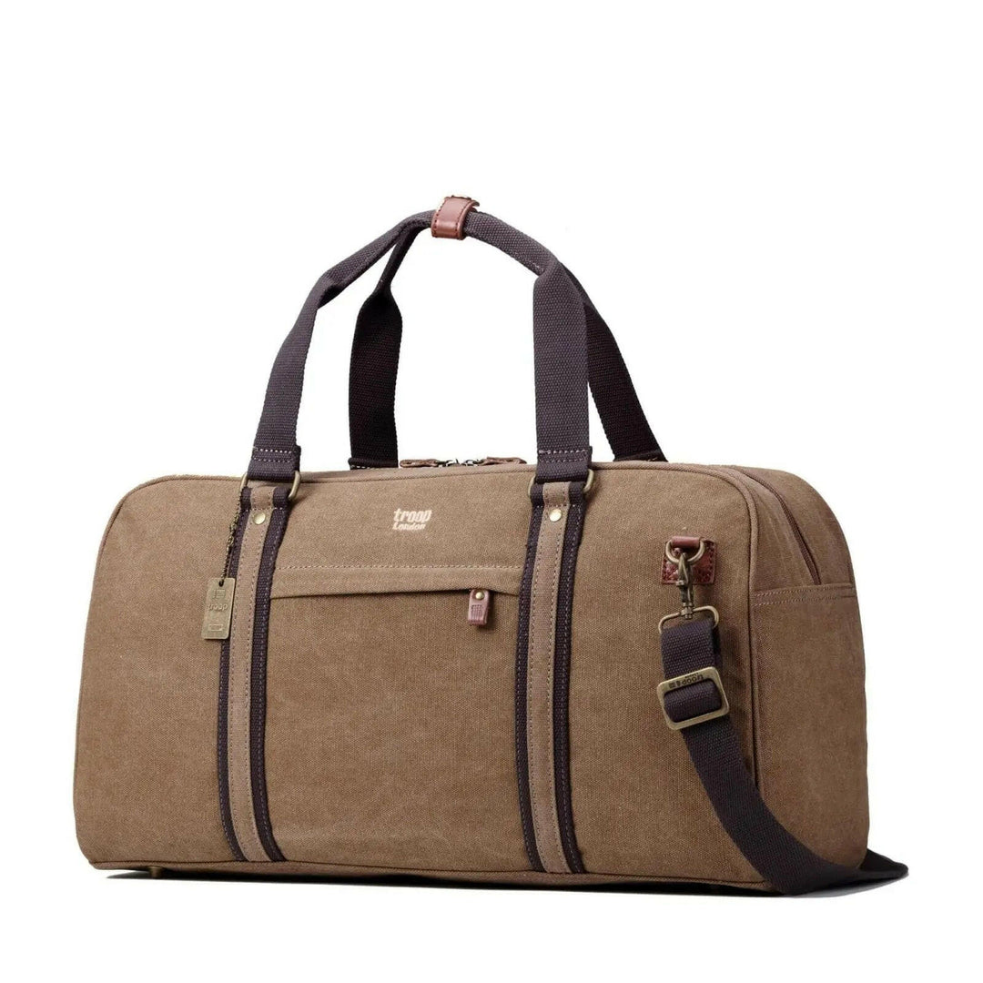 TRP0389 Troop London Classic Canvas Travel Duffel Bag, Large Holdall - Shangri-La Fashion