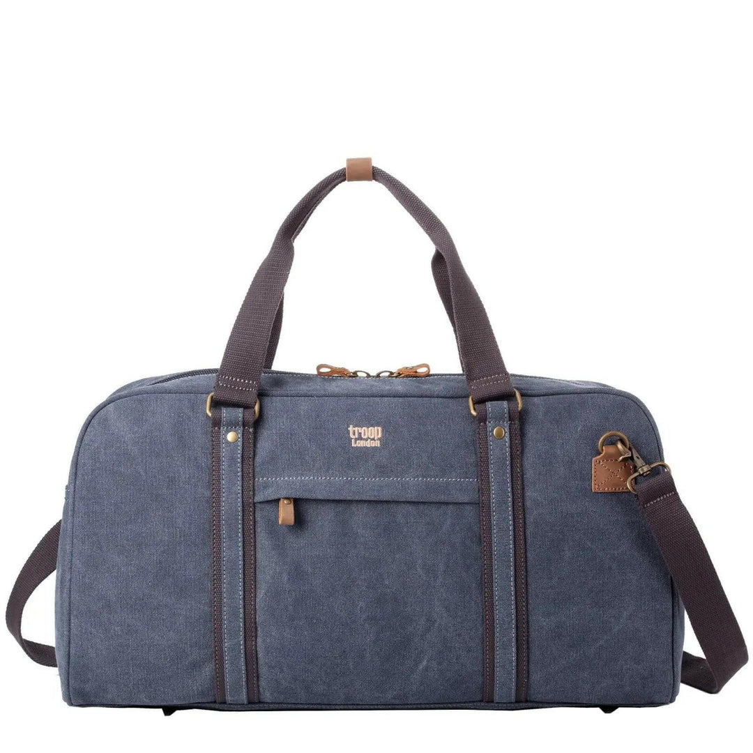 TRP0389 Troop London Classic Canvas Travel Duffel Bag, Large Holdall - Shangri-La Fashion