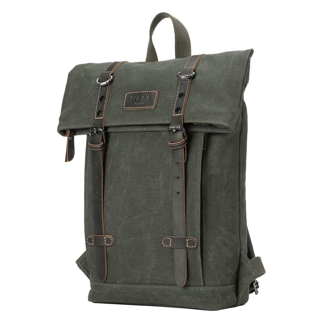 TRP0425S Troop London Heritage Small Canvas Backpack-6