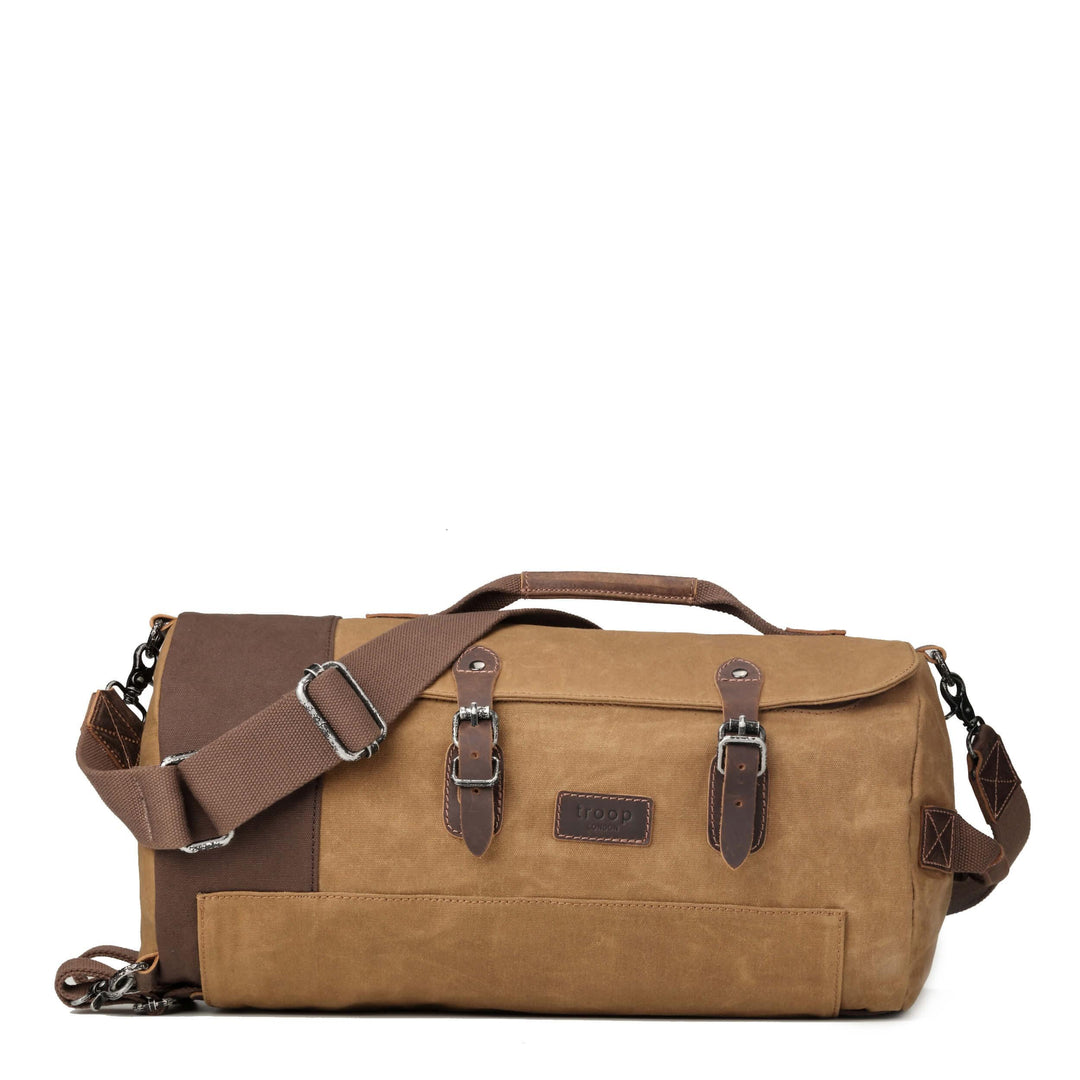 Unisex Canvas Duffel Backpack | Travel Laptop Bag Crossbody Holdall-1