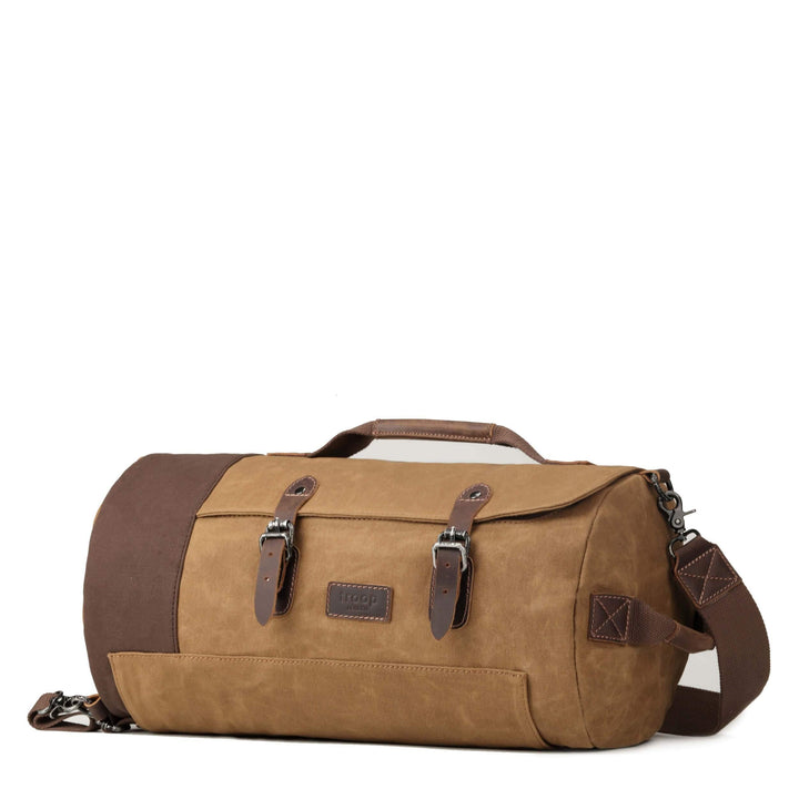 Unisex Canvas Duffel Backpack | Travel Laptop Bag Crossbody Holdall-0