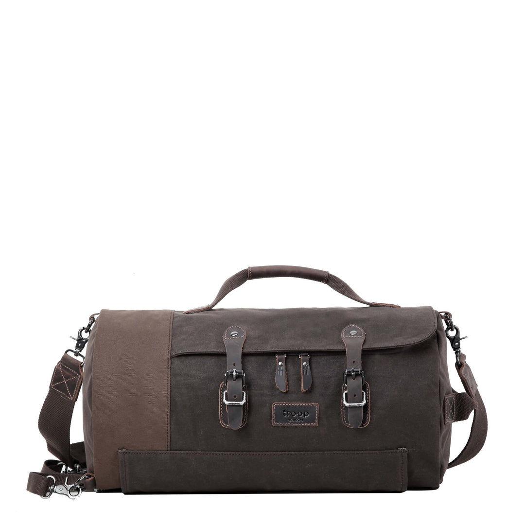 Unisex Canvas Duffel Backpack | Travel Laptop Bag Crossbody Holdall-5