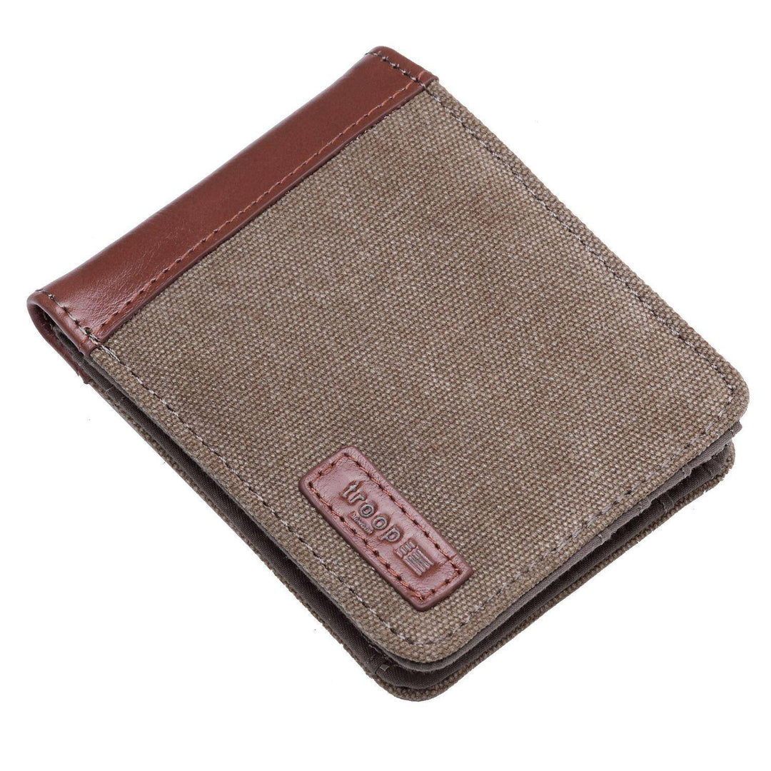 TRP0500 Troop London Accessories Canvas Bi-fold Wallet