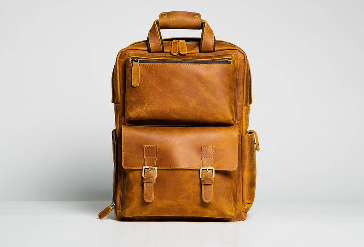 The MANN Bag | Large Capacity Leather Camera Backpack-Shangri-La Fashion