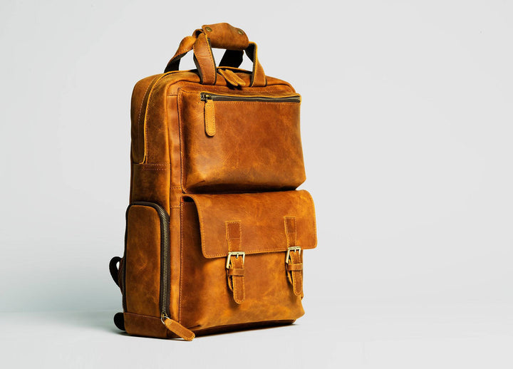 The MANN Bag | Large Capacity Leather Camera Backpack-Shangri-La Fashion