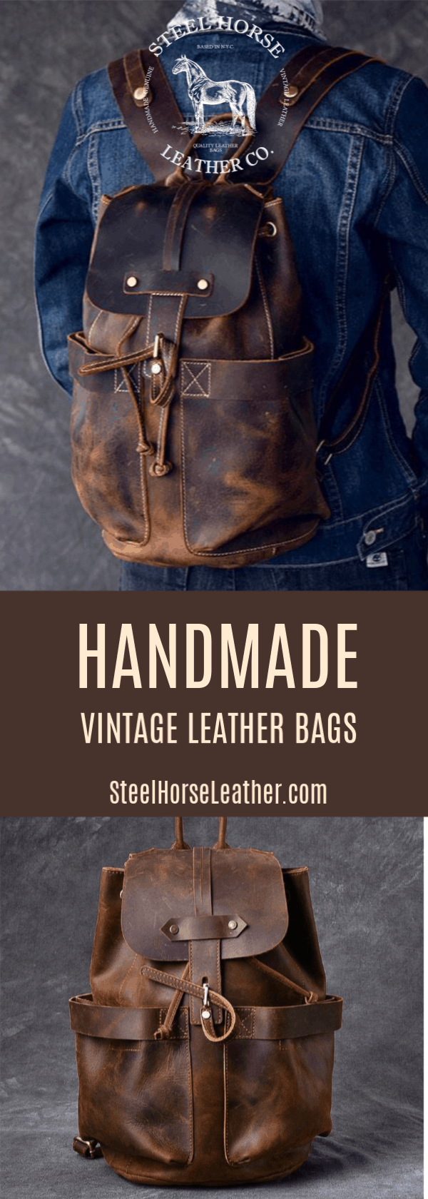 The Olaf Rucksack | Vintage Leather Travel Backpack-14