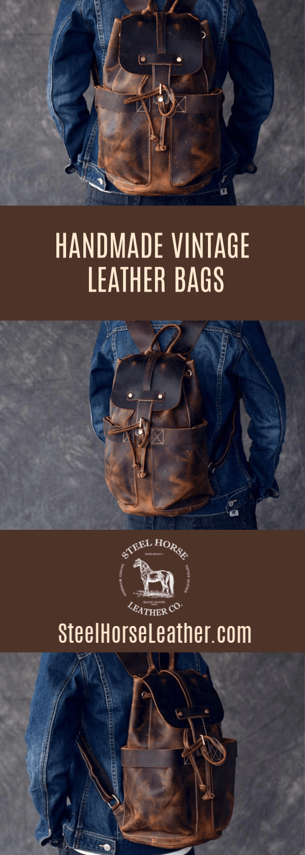 The Olaf Rucksack | Vintage Leather Travel Backpack-15