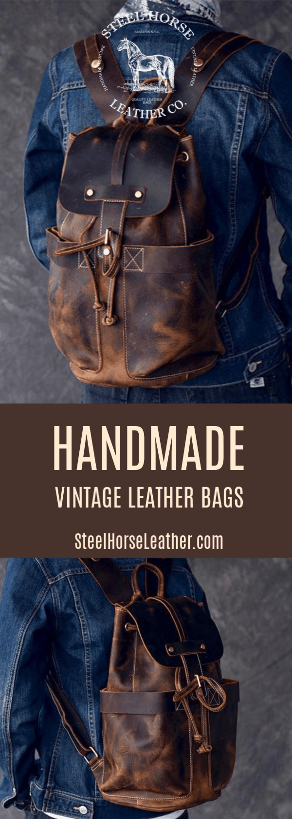 The Olaf Rucksack | Vintage Leather Travel Backpack-16