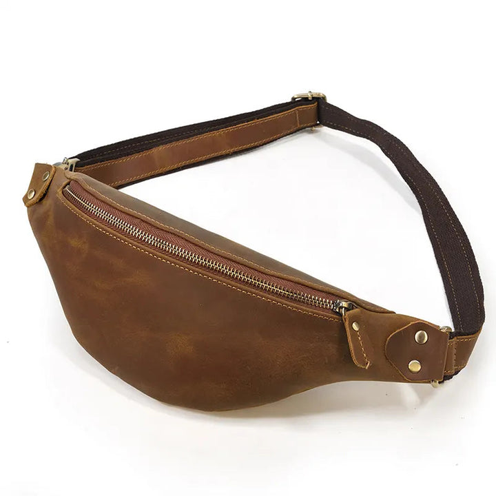 Wagner Leather Waist Bag | Full Grain Leather Fanny Pack-1