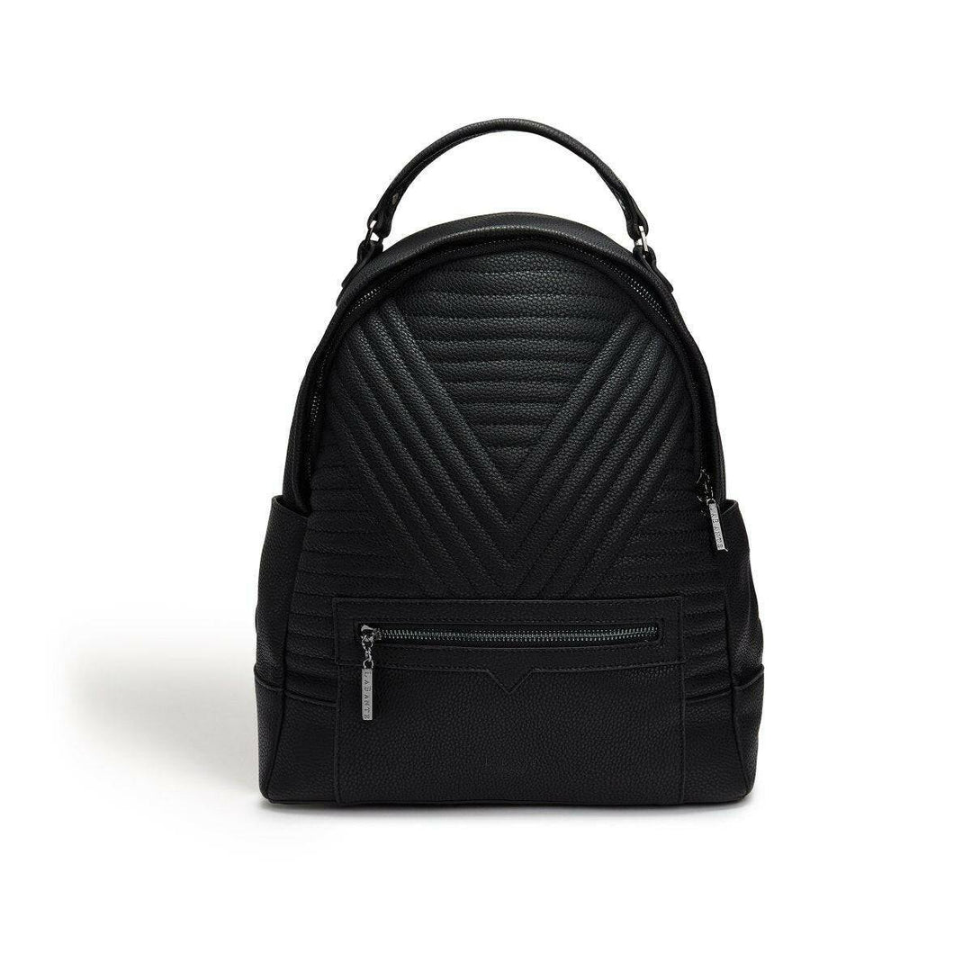 Black - Camberwell Vegan Quilted Backpack-Shangri-La Fashion