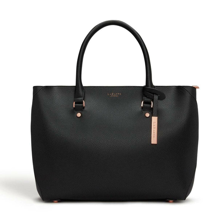 Black - Sophie Vegan Leather Tote Bag-Shangri-La Fashion